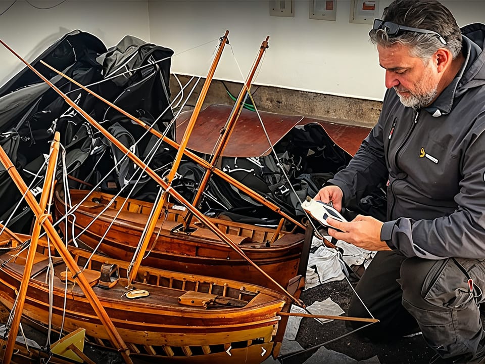 Técnico de Termicor revisando una pieza de madera de valor para tratarla por anoxia