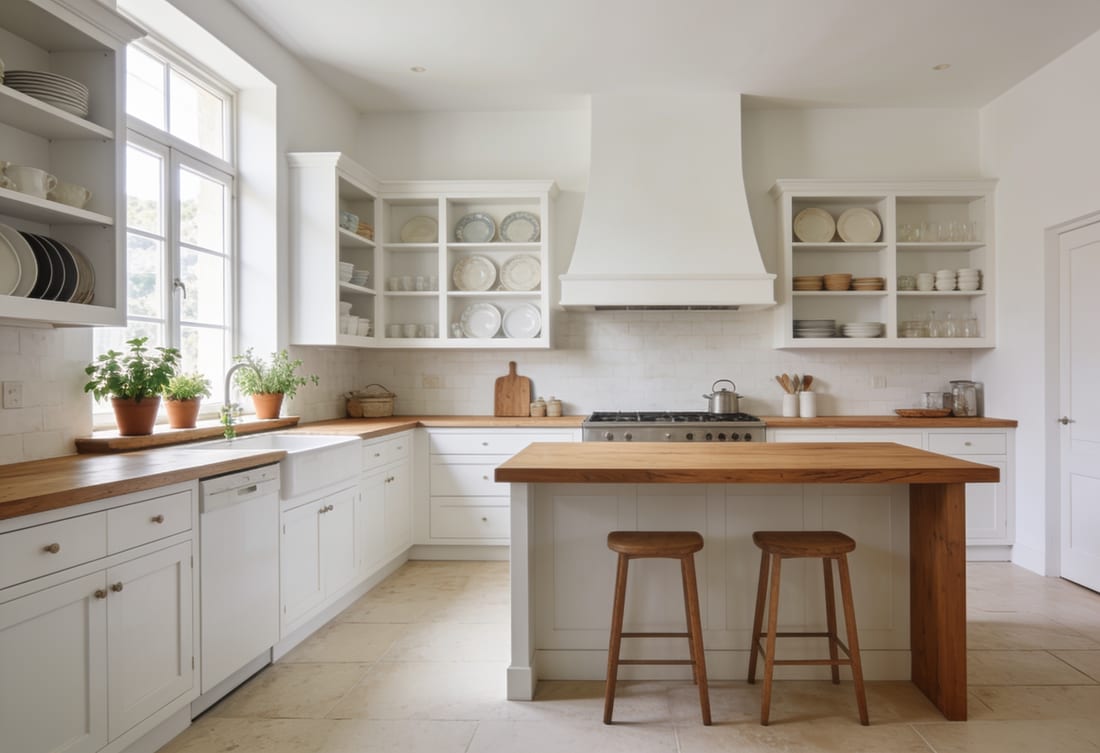 Cocina limpia y ordenada en una vivienda de Mallorca para evitar que vuelvan las cucarachas